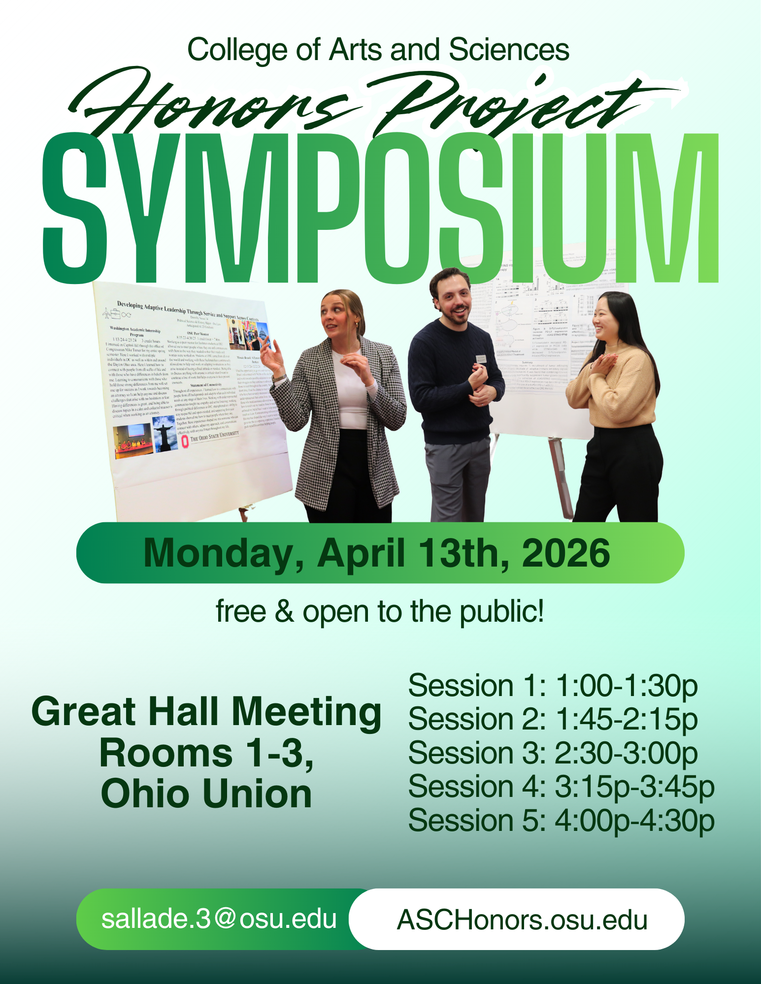 Spring 2026 Honors Project Symposium | ASC Honors Program