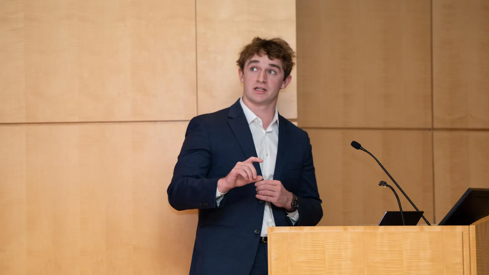 Ian Fairfield Presenting at Symposium