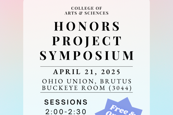 Honors Symposium Flyer